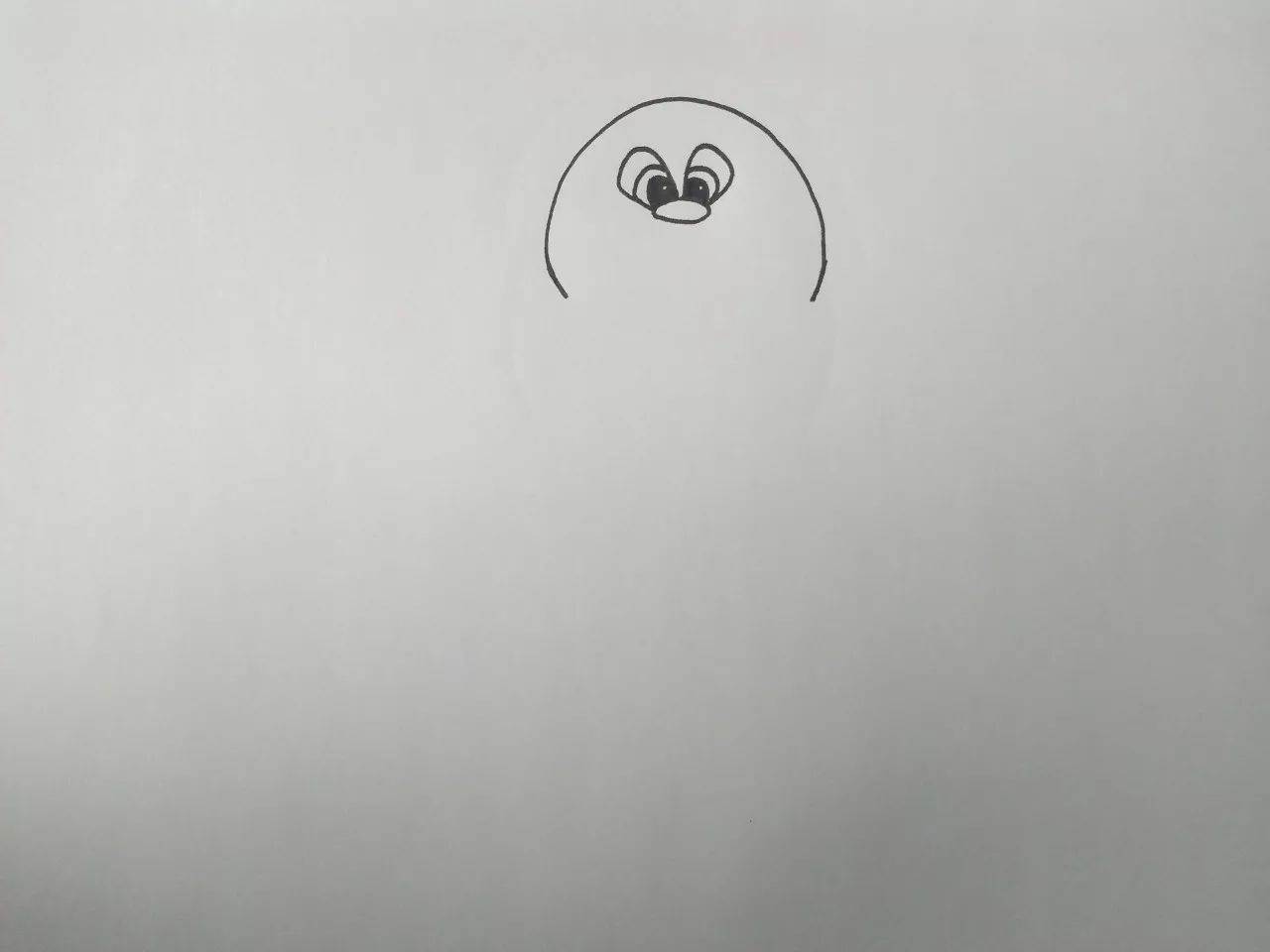 屁股简笔画