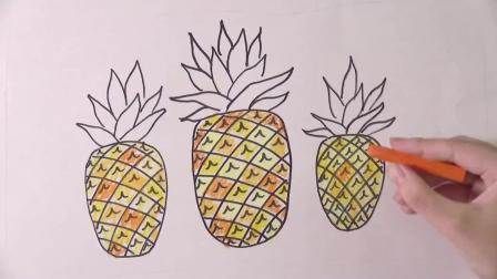 菠萝的简笔画