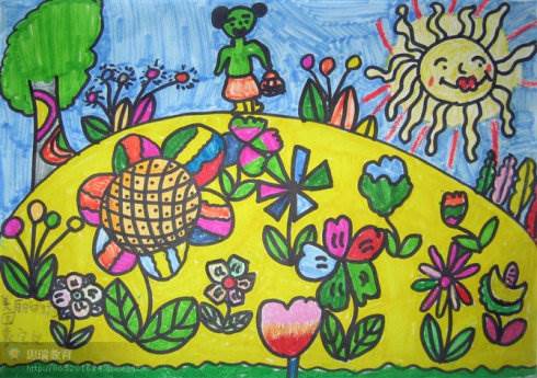 春天的花园简笔画