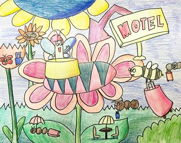 春天的花园简笔画