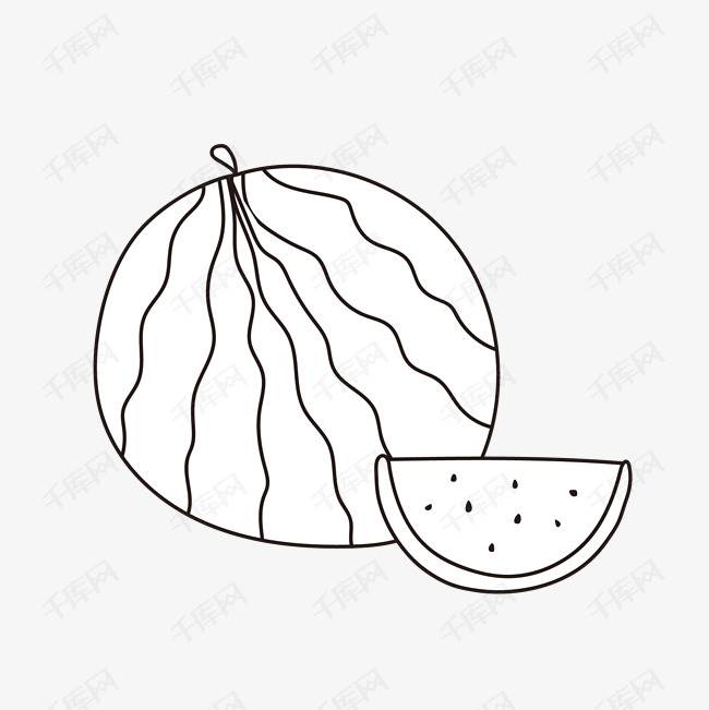 简笔画西瓜