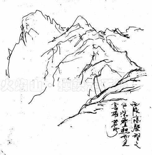 黄山简笔画