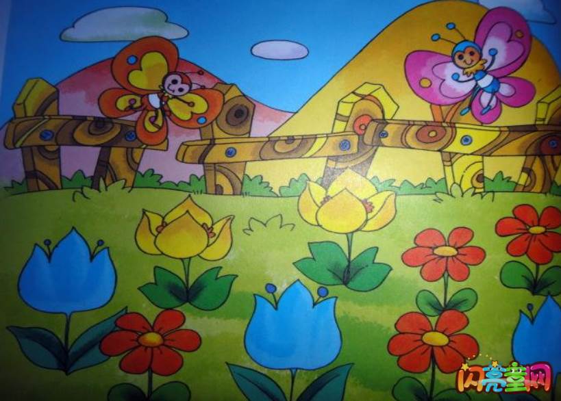 春天的花园简笔画