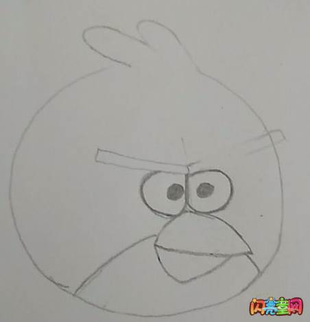 愤怒的小鸟简笔画