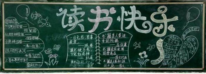 读书黑板报设计