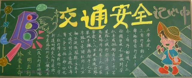 道路安全黑板报