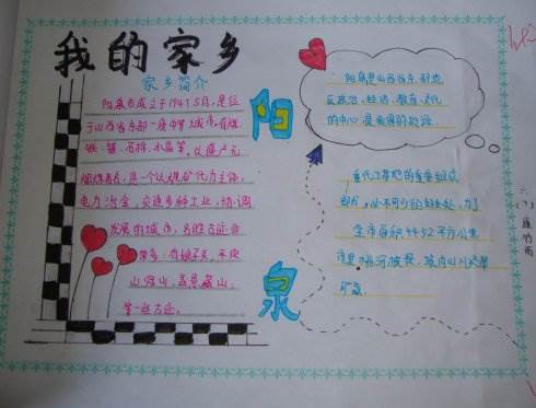 我的家乡黑板报