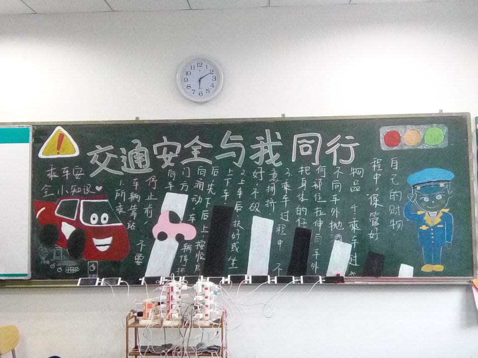 道路安全黑板报