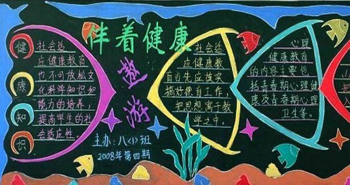 护眼黑板报
