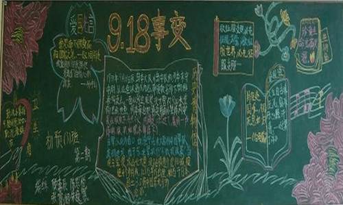 九一八黑板报