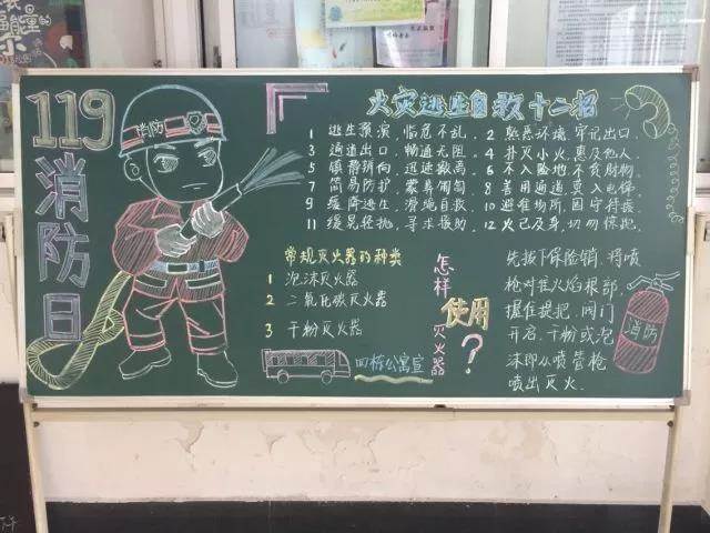 防恐防暴黑板报