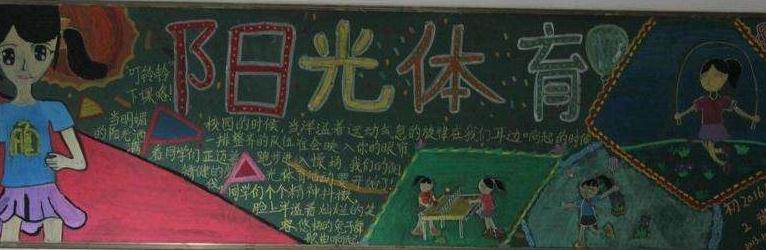 体育黑板报图片