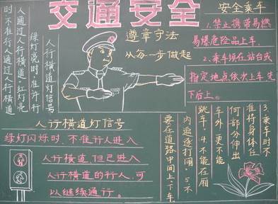 道路安全黑板报