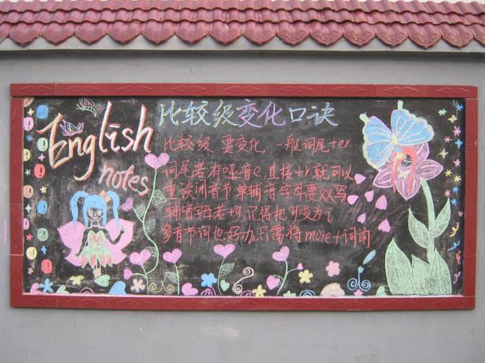 迎期中黑板报