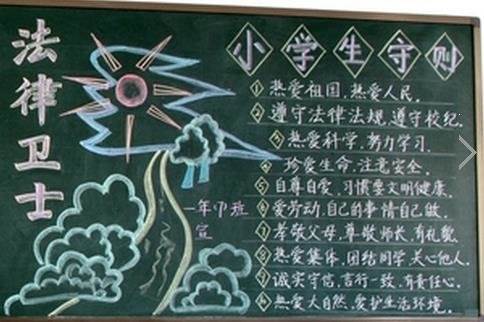 法律黑板报内容