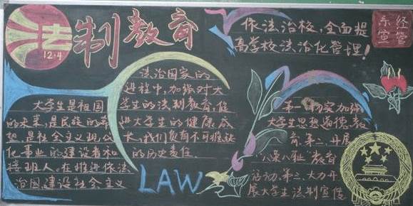 法治黑板报内容