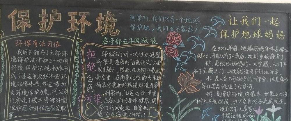 护眼黑板报