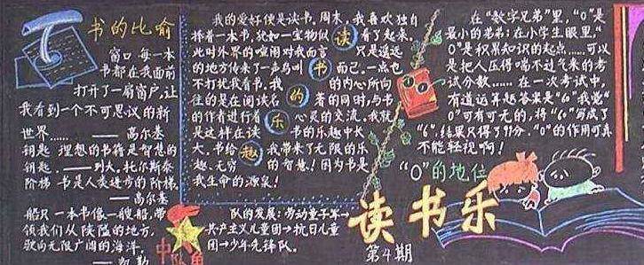 关于读书黑板报内容