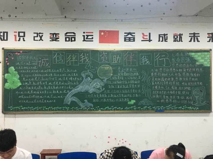 助学金黑板报