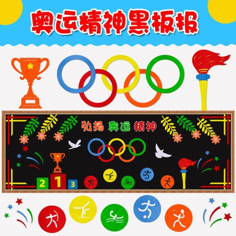 体育黑板报图片