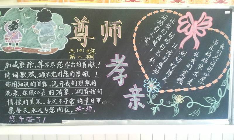 孝德黑板报