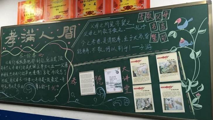 孝德黑板报