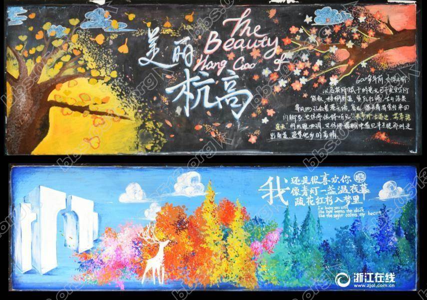 高中获奖黑板报
