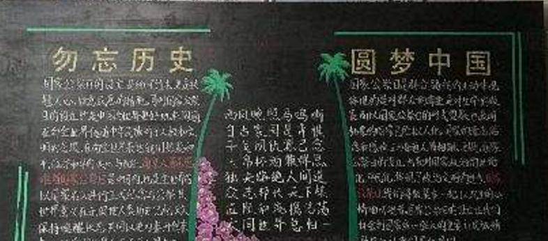 关于历史的黑板报