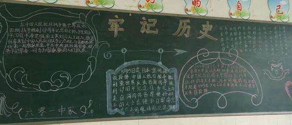关于历史的黑板报