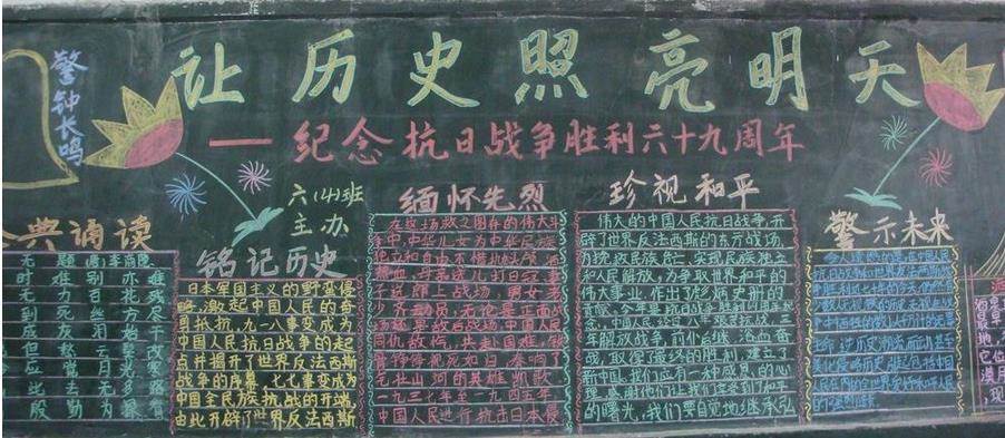 关于历史的黑板报