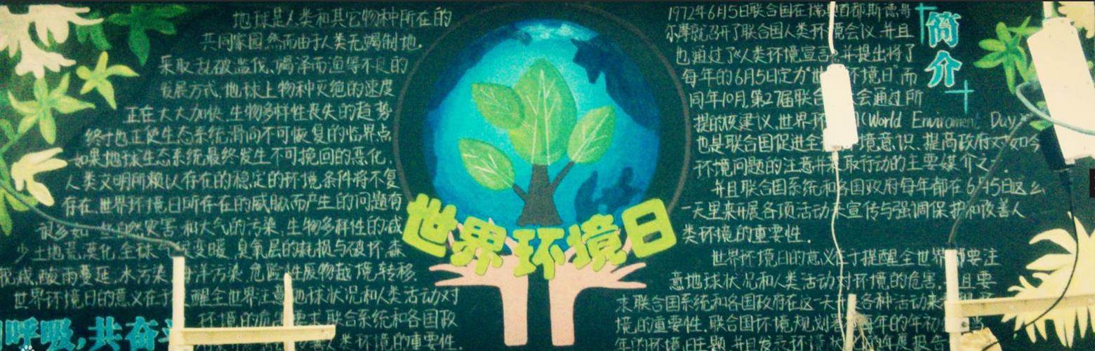 关于保护环境的黑板报