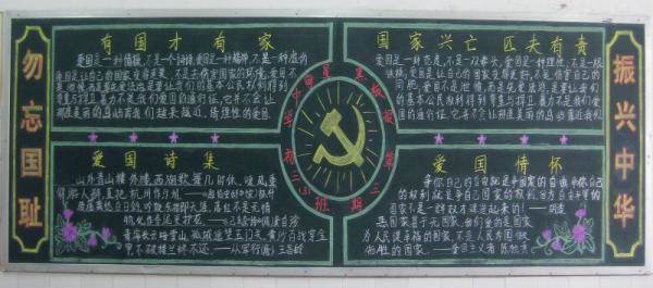 关于历史的黑板报