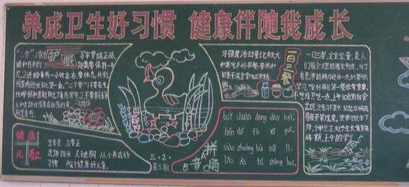 创卫生文明城市黑板报