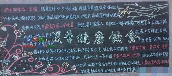 夏日黑板报