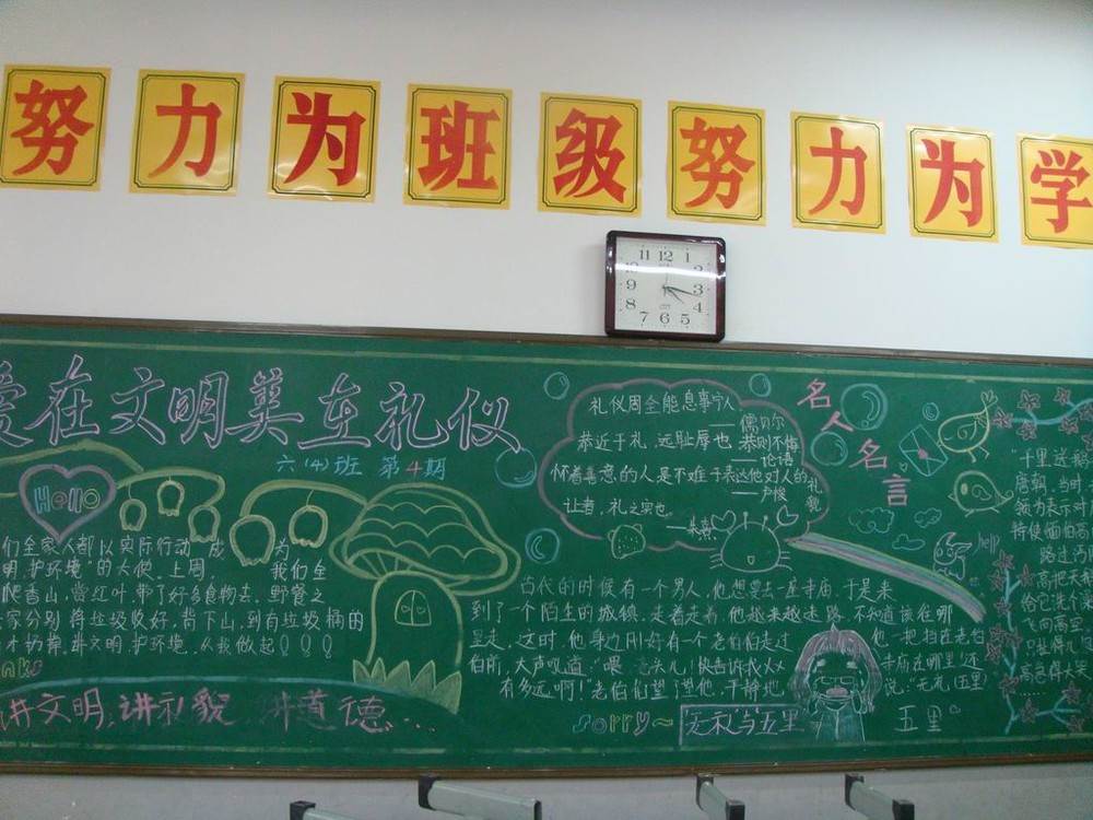 大学团课黑板报