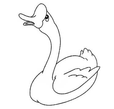 鹅 简笔画