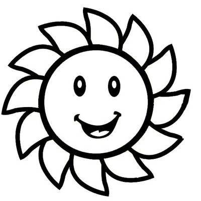 qq一个太阳简笔画