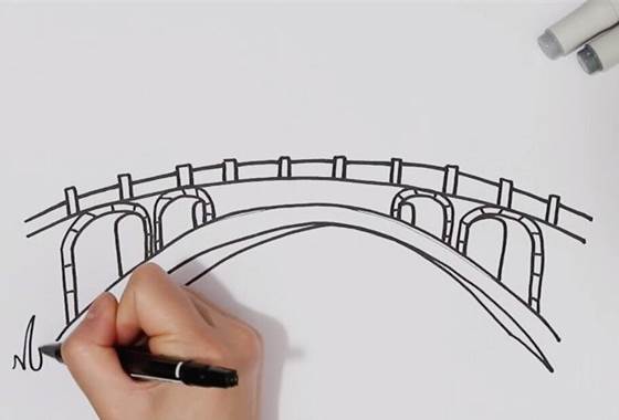 桥的简笔画