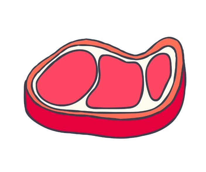 肉 简笔画