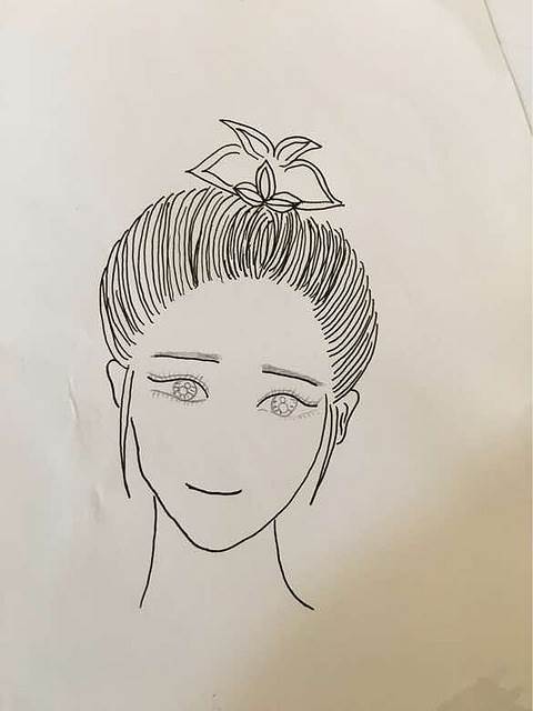 美女简笔画