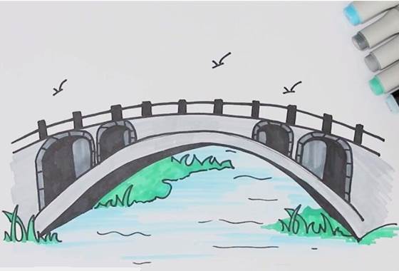 桥的简笔画