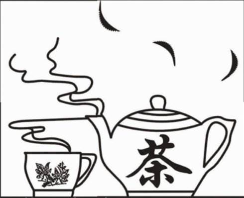 茶简笔画