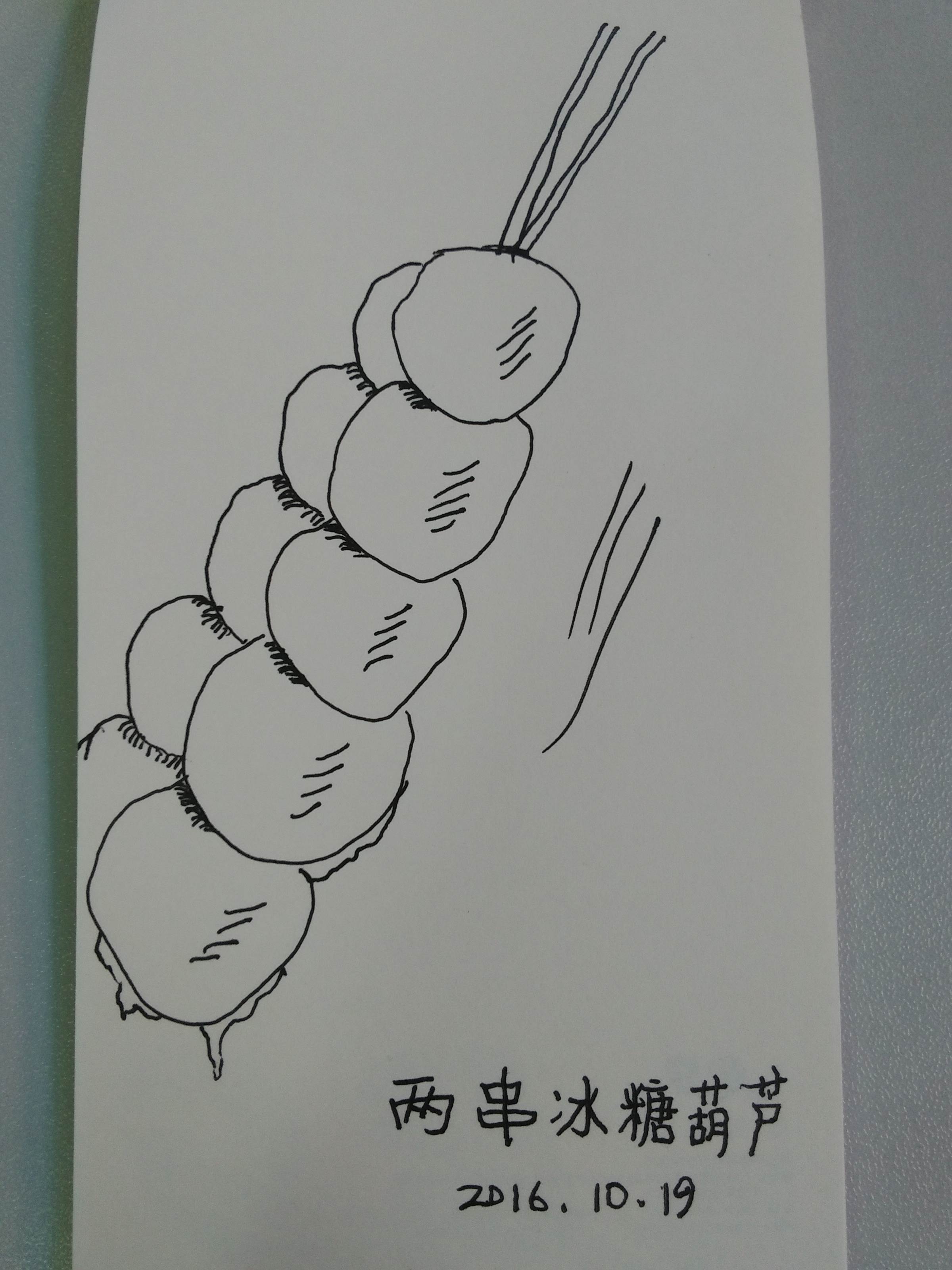 冰糖葫芦简笔画