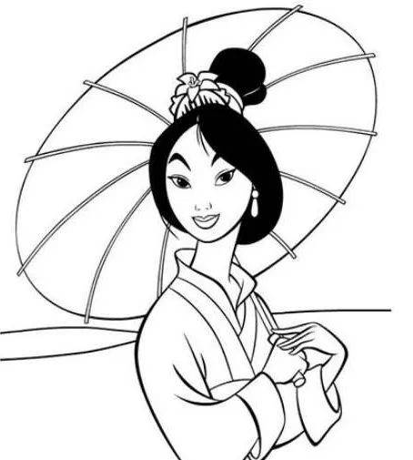 花木兰简笔画