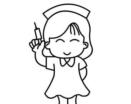 护士简笔画图片大全