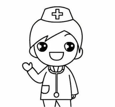 护士简笔画图片大全