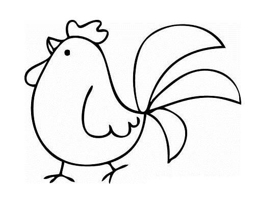公鸡的简笔画图片大全