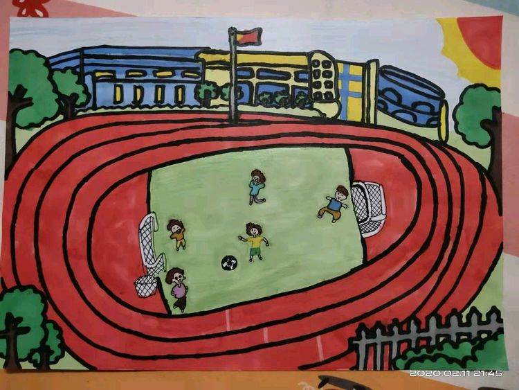 小学校园简笔画图片大全