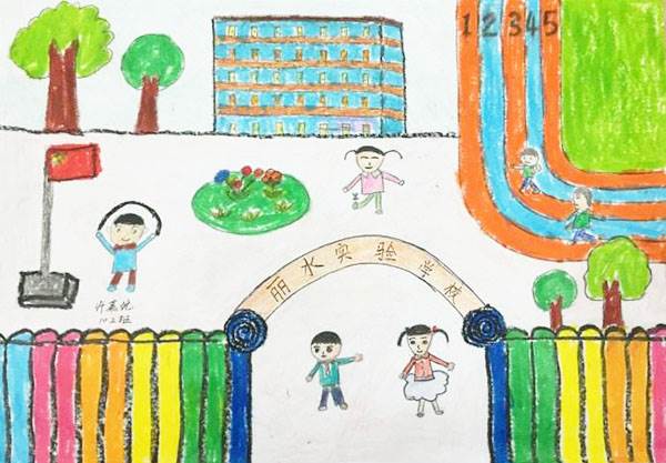 小学校园简笔画图片大全