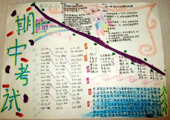 初三中考加油手抄报